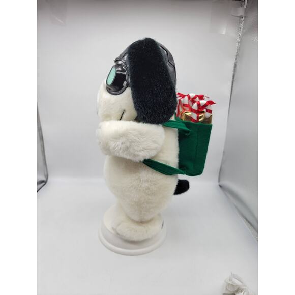Vintage Santa's Best Peanuts Snoopy as Flying Ace & Woodstock 17" Tested Works - Picture 5 of 8
